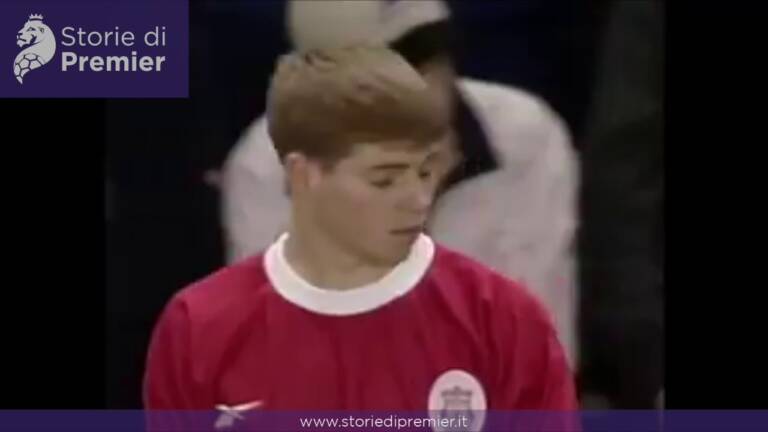 L’esordio di Steven Gerrard con la maglia del Liverpool